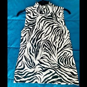 I’Vory Zebra Print Tank Top